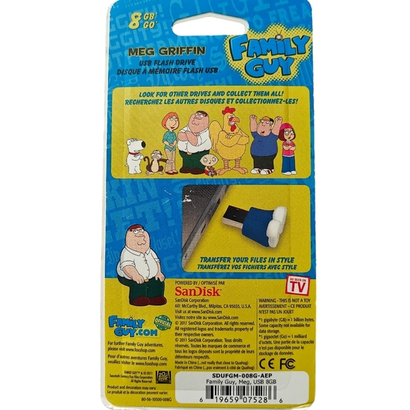 FAMILY GUY NWOT 8gb USB Flash Drive Set - Whole Family w/ Ultra RARE Brian G - Picture 11 of 14
